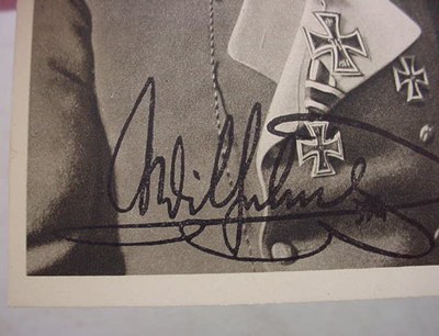 Kaiser Signature Postcard